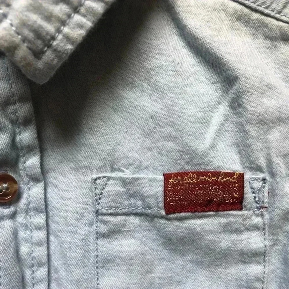 7 For All Mankind Toddler  Button Down Shirt 24M - Picture 2 of 8